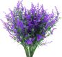 Kunstplanten bloemen kunstbloemen in pot net als echt uv-bestendig 10 bundels kunstbloemen lavendel voor tafel huis tuin decoratie lila - Thumbnail 1