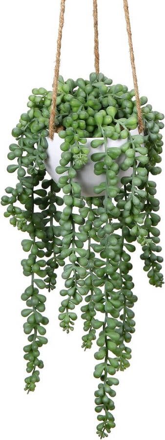 Kunstplanten hangplant voor vetplanten kunstbloemen kunstplanten hoogte 35 5 cm in hanglamp