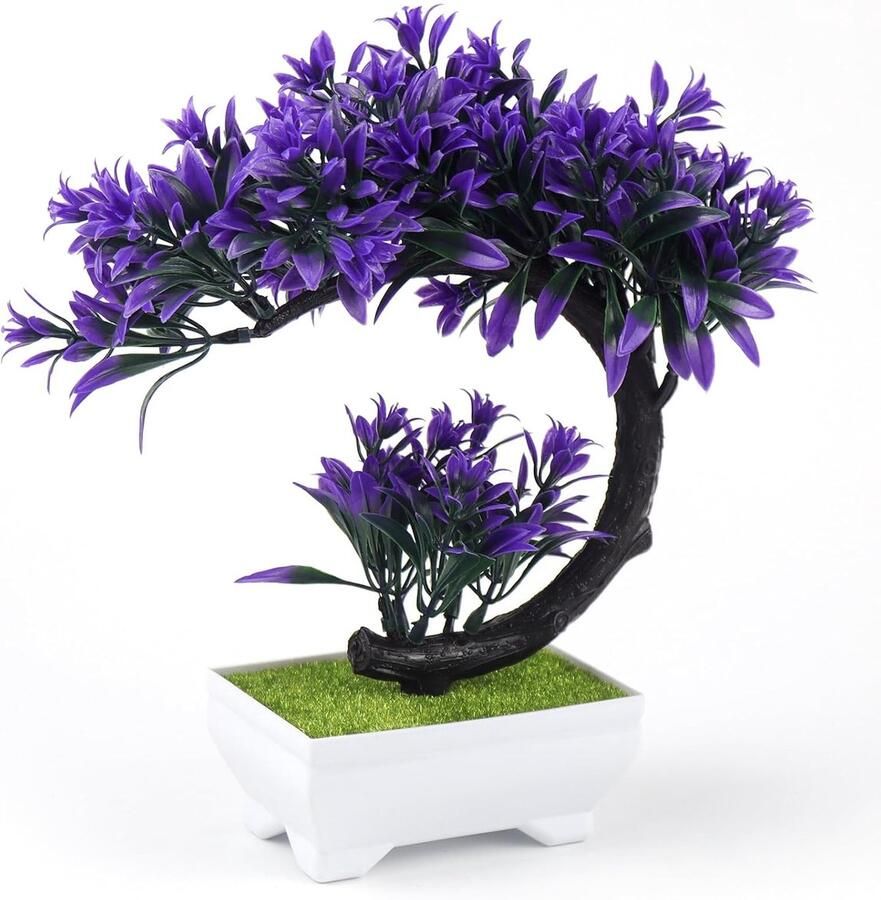 Kunstplanten in pot kunstbonsai bonsai-boom kunstdecoratie geschikt voor het decoreren van ramen bureaus woonkamers slaapkamers kantoren enzovoort