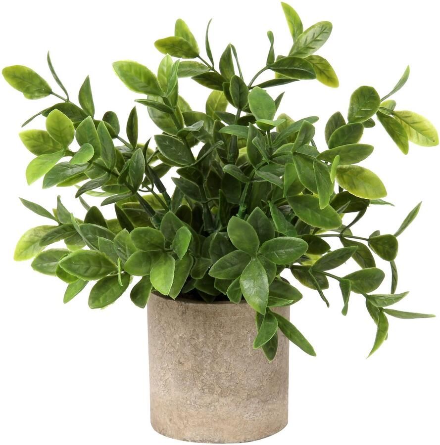 Kunstplanten in potten van Hollyone kleine kunstplanten zoals echte kamerplanten nepplanten voor op het bureau kunstmatige miniplanten voor op tafel huis balkon kantoordecoratie