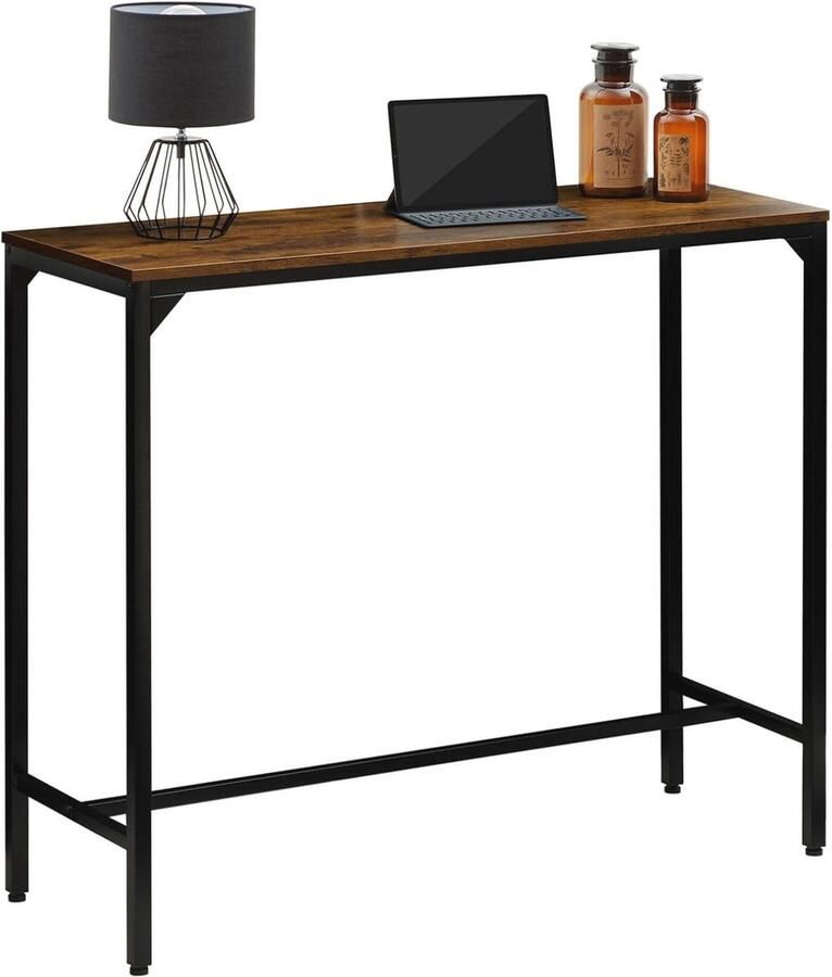 Industriële Bartafel in Vintage Look van Metaal en MDF