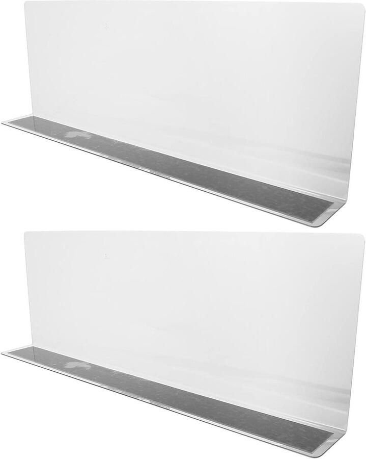 Kunststof magnetische plankverdelers 35 cm lang voor supermarkt classificatierekken Set van 2 stuks