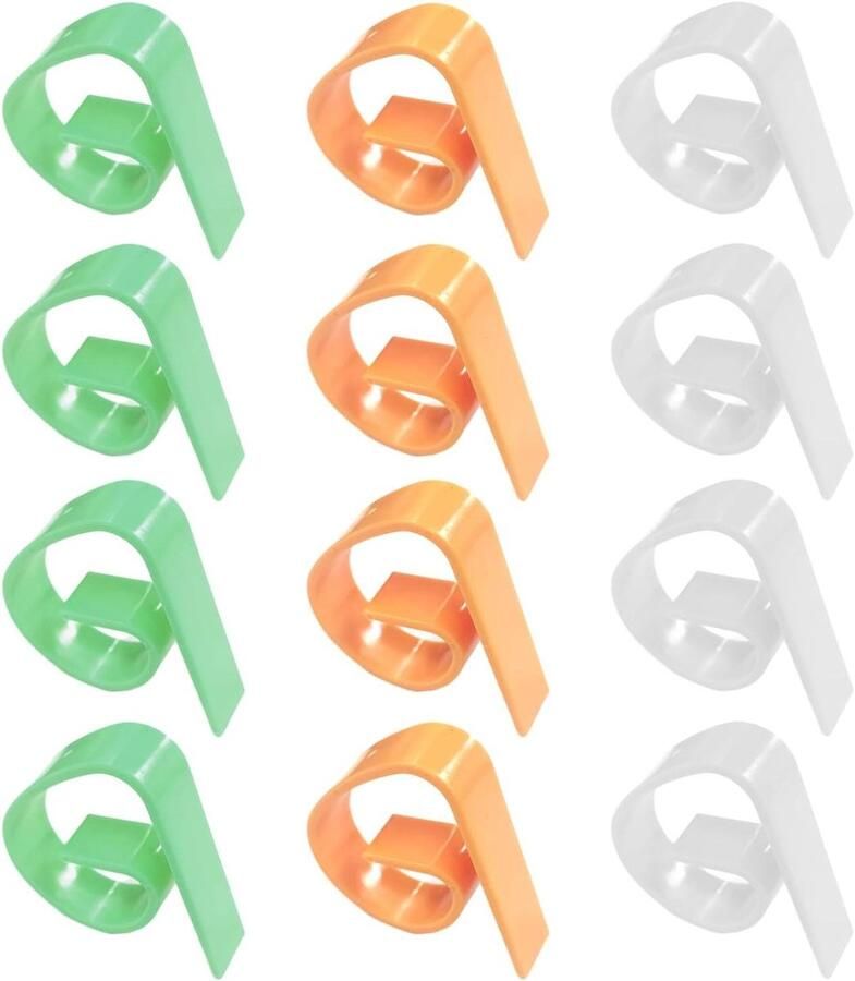 Allecto plus Kunststof tafelkleedklemmen voor buiten verstelbaar set van 12 stuks