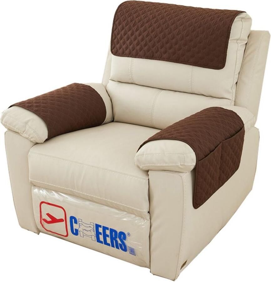 Kussen Armleuning Pad 3-delige Set Sofa Armleuning Hoes Fauteuil Armleuning Hoes Hoofdsteun Hoes Antislip Gewatteerde Meubelbeschermer (38cmx57cm) Wikkelvormig donkergrijs - Foto 4