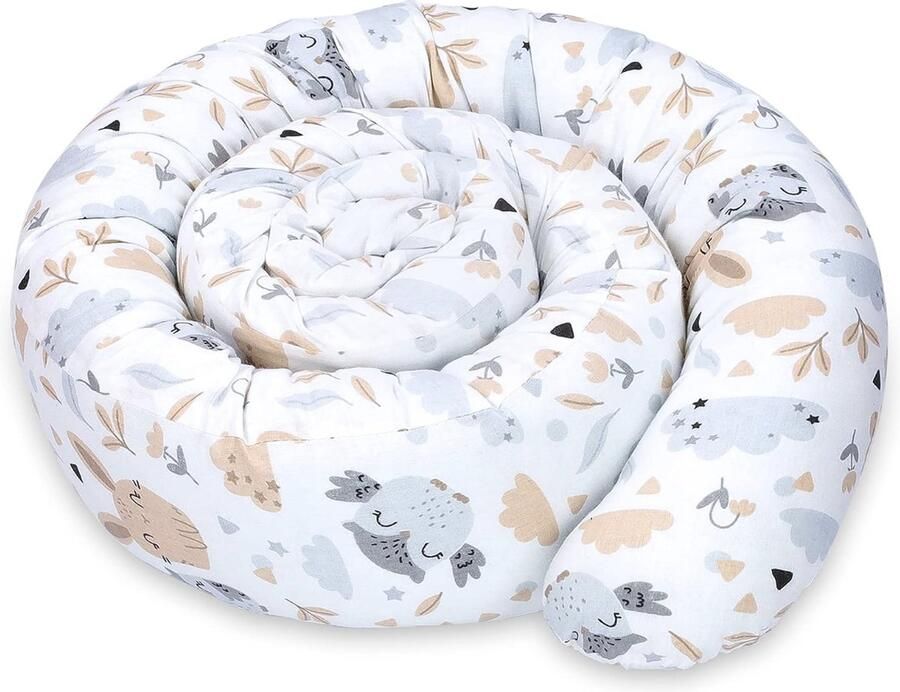 150 cm Katoenen Zijslaper Slang Lichaam Kussen Lang Bed Rol Slaapkussen Nek Roll Uilen zijslaapkussen volwassenen - Foto 2