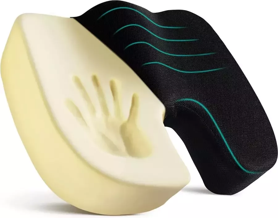 Kussen van Traagschuim Helpt om stuitbeen te ontlasten Bureaustoelkussen Autostoelkussen Gamestoelen Wasbare hoes