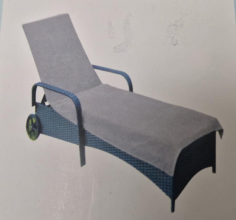 Kussenbeschermer lichtgrijs Handdoek voor ligbed 100% Katoen 80x200 cm