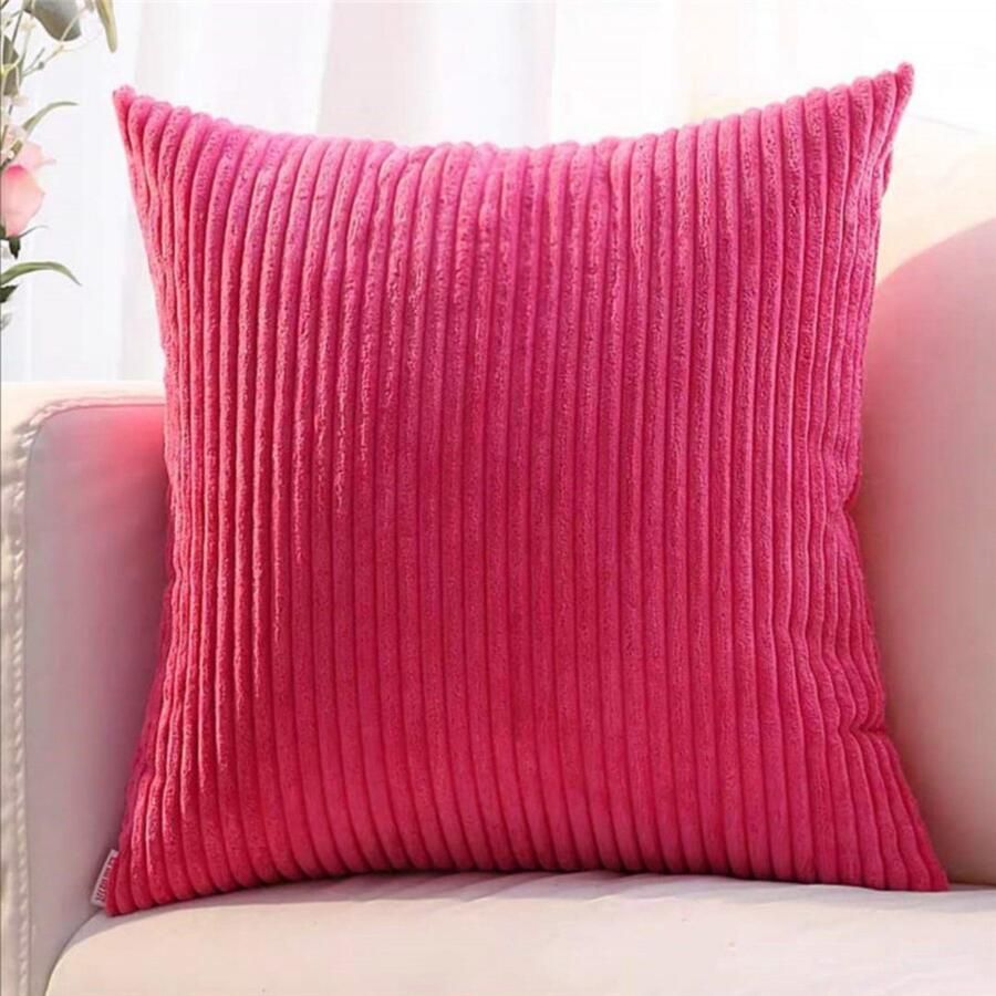 Kussenhoes 45*45cm cm Slaapkamer Woonkamer Woondecoratie Slaapbank Kussenhoes Tuin Nordic Amerikaanse Corduroy Bank Decoratie Corduroy Kussenhoes Slaapkamer Kussenhoes Zonder Kern M