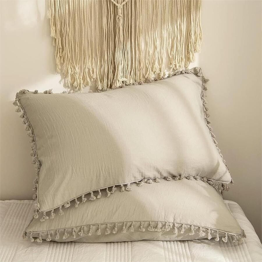 Kussenhoes 50 x 50 cm voordeelset van 4 decoratieve kussens linnen premium kwaliteit kussenslopen geometrisch patroon kussenhoezen voor bank slaapkamer bank outdoor kussen 50 x 50 cm