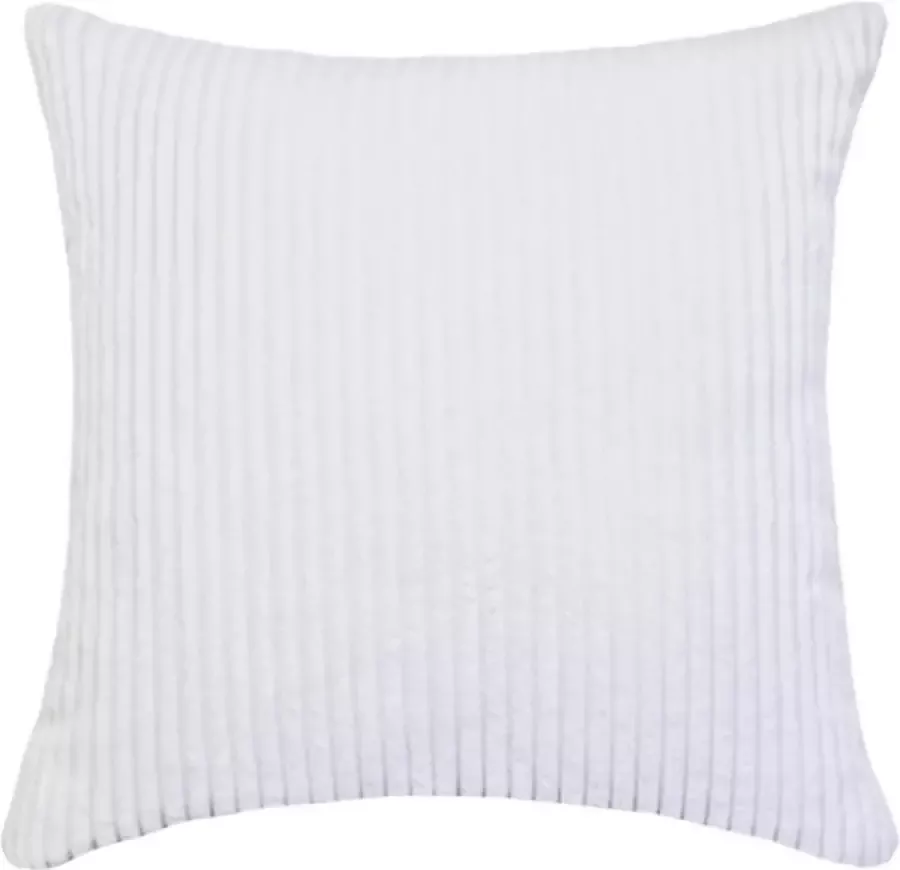 Kussenhoes 50x50 cm Wit Kussenhoesje Kussen Hoes Woonkamer Decoratie Bank Corduroy