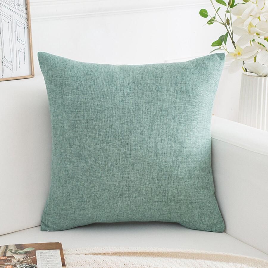 Kussenhoezen voor banken Set van 2 Kussenhoezen van fijn linnen Comfortabele sierkussenhoezen Moderne decoratieve kussenslopen Voor bank Woonkamer Bank Terras 55x55cm Lichtbruin