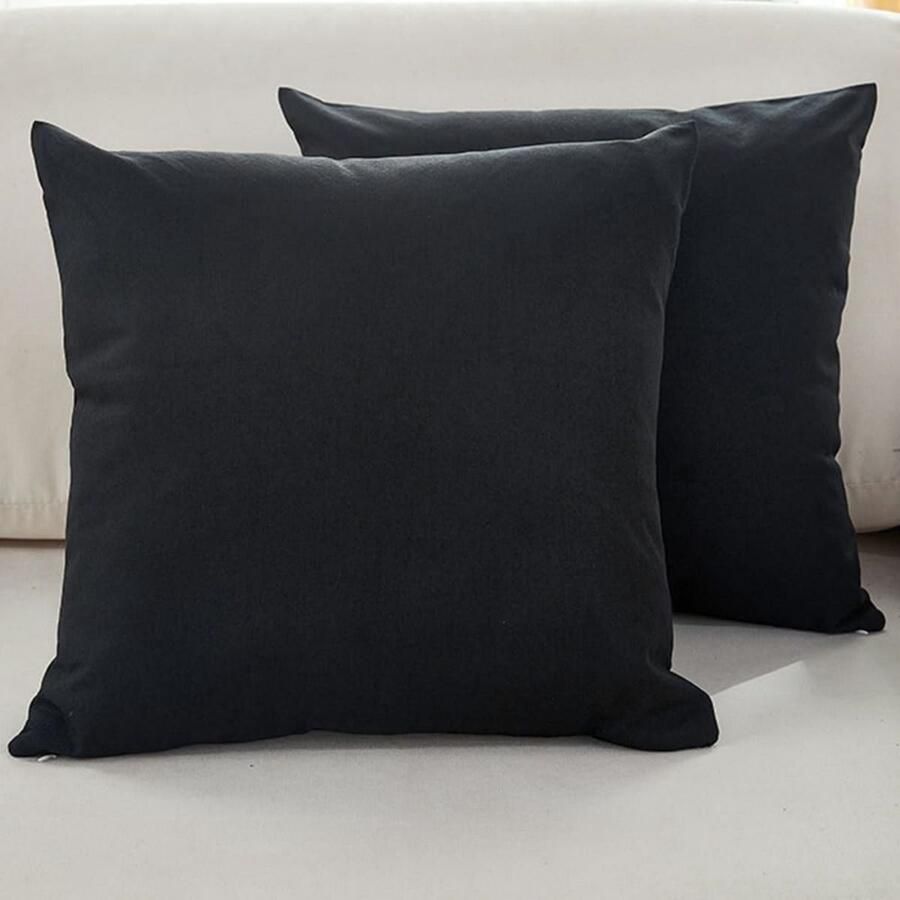 Kussenhoezen voor banken Set van 2 Kussenhoezen van fijn linnen Comfortabele sierkussenhoezen Moderne decoratieve kussenslopen Voor bank Woonkamer Bank Terras 40x40cm Lichtgroen