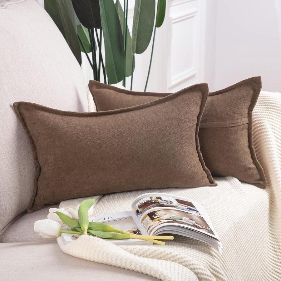 Kussenslopen 30 x 50 cm blauw corduroy luxueus fluweel stijlvol en decoratief gewatteerd windmolenpatroon voordeelset van 2 voor slaapkamer bank cafÃ£Â© hoes voor sierkussen 30x50