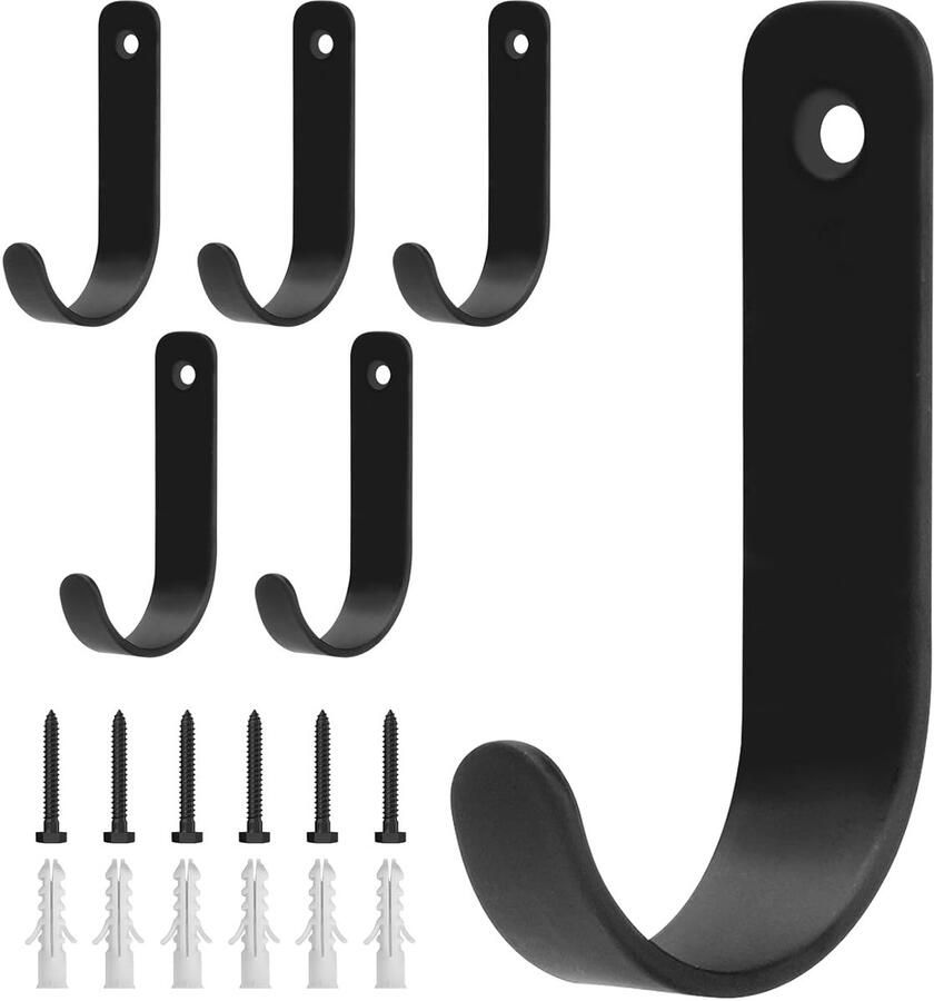 Kwalitatieve kapstokhaak hoogwaardig koolstofstaal zwart