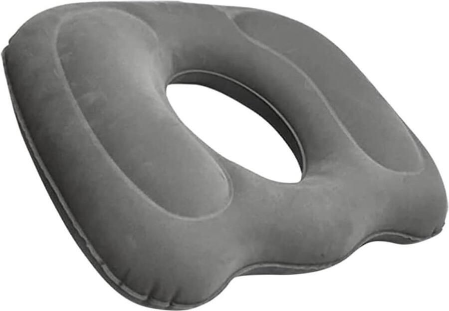 KZQ Kussen Ergonomisch Stuitbeenkussen Bureaustoel Zitkussen Voor Auto en Bureaustoelen Bureaustoel Stuitbeenkussen Pluche Grijs