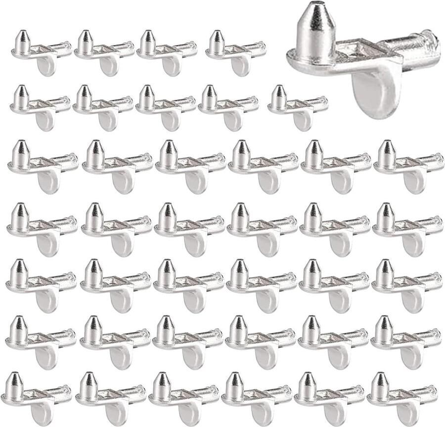 L-vormige plankhouders 40 stuks ideaal voor meubels en kasten 5 mm