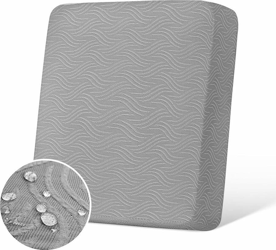 L-vormige waterdichte bankovertrek krasbestendig 1 stuk grijs jacquard