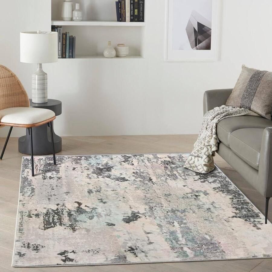 Laagpolig Vloerkleed Modern en Zacht 1 stuk Grijs Beige 120 x 160 cm