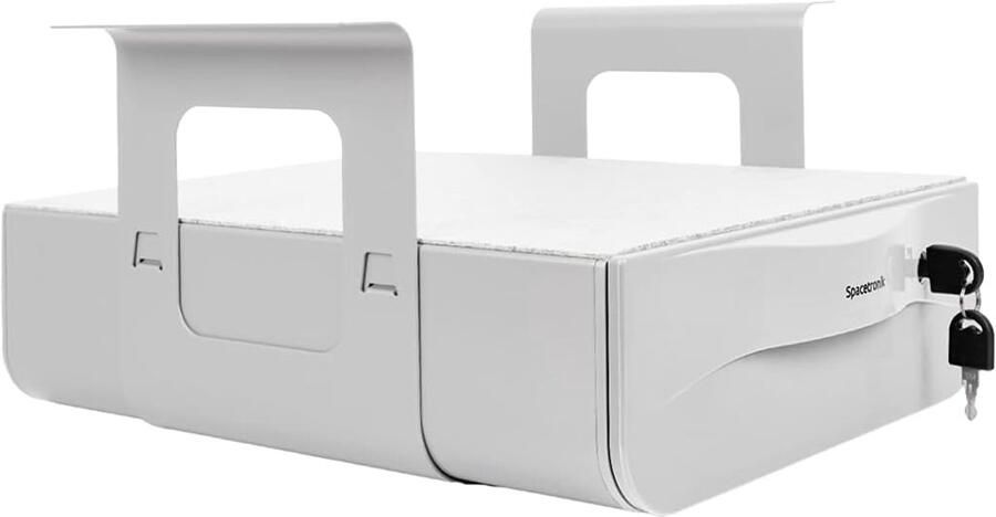 Lade onder het bureau met afsluitbare opslag en extra plank voor kantoor en thuiskantoor