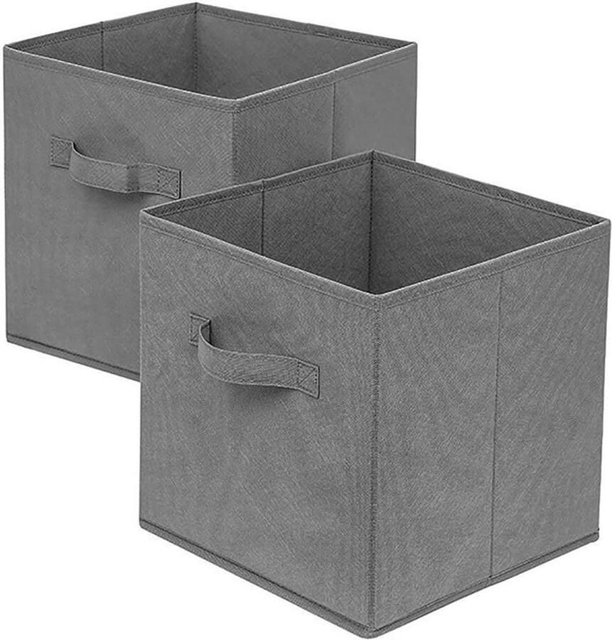 Lade organisatoren Opbergdozen voor kledingkast Opvouwbare lade verdelers Grijs Thuis Kantoor