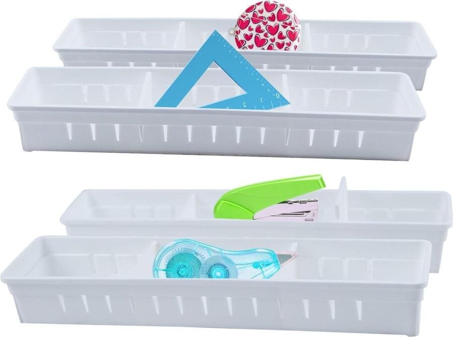 Lade-organizer opbergsysteem voor laden bureau-ladeverdelers tablets commode opbergdozen scheidingsdoos make-uptafel organizer keukenbureau-organizer