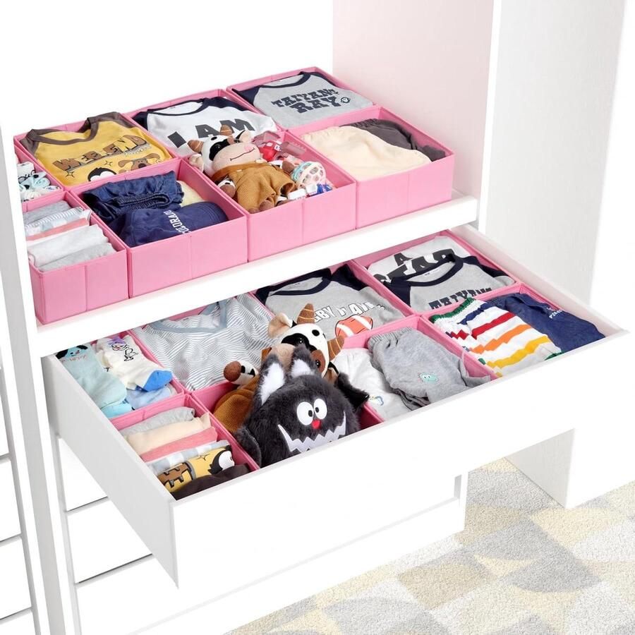 Lade-organizer voor kledingkast 16 stuks roze