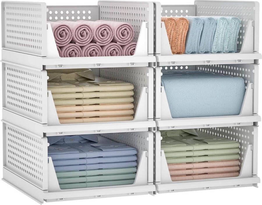 Ladebox stapelbare kledingkast organizer opbergdoos voor kleding keuken slaapkamer