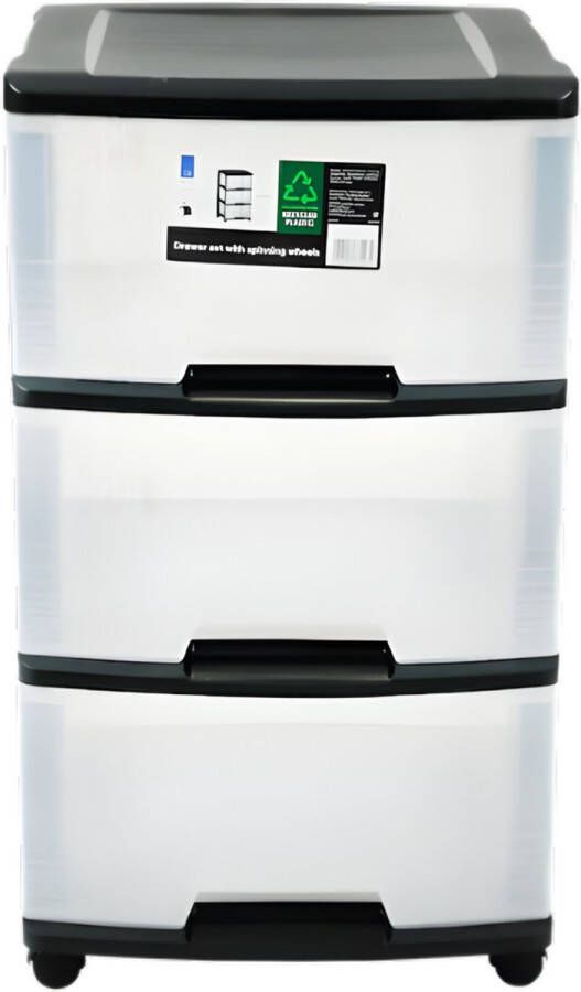 Ladekast Handige Kunststof Ladekast Mobiele Opbergruimte voor Jouw Belangrijke Spullen