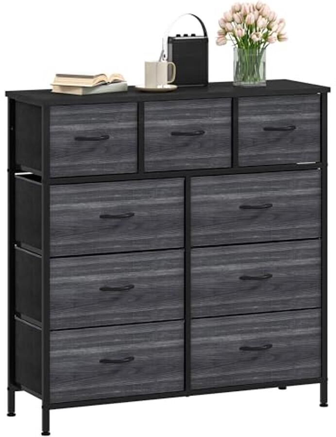 Ladekast met 9 Laden Stijlvol Dressoir voor Slaapkamer en Woonkamer