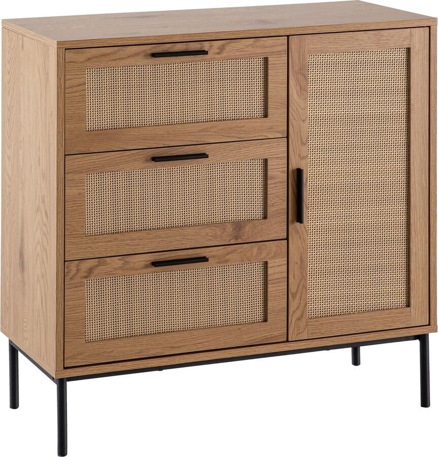 Rootz Living Rootz Chest of Drawers Stylish Dresser Modern Sideboard Ample Storage Space 80cm x 82cm x 36cm