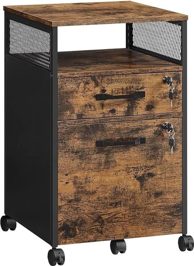 Ladekastje Ladeblok op wieltjes Ladekastje bureau Bureaukastje Nachtkastje Ladenkastje Kantoor Verrijdbare ladekast Slot Archiefkast Kantoor Kast Rolcontainer Voor Onder Bureau Mobiele Bureau Kast Afsluitbaar Met E-Book