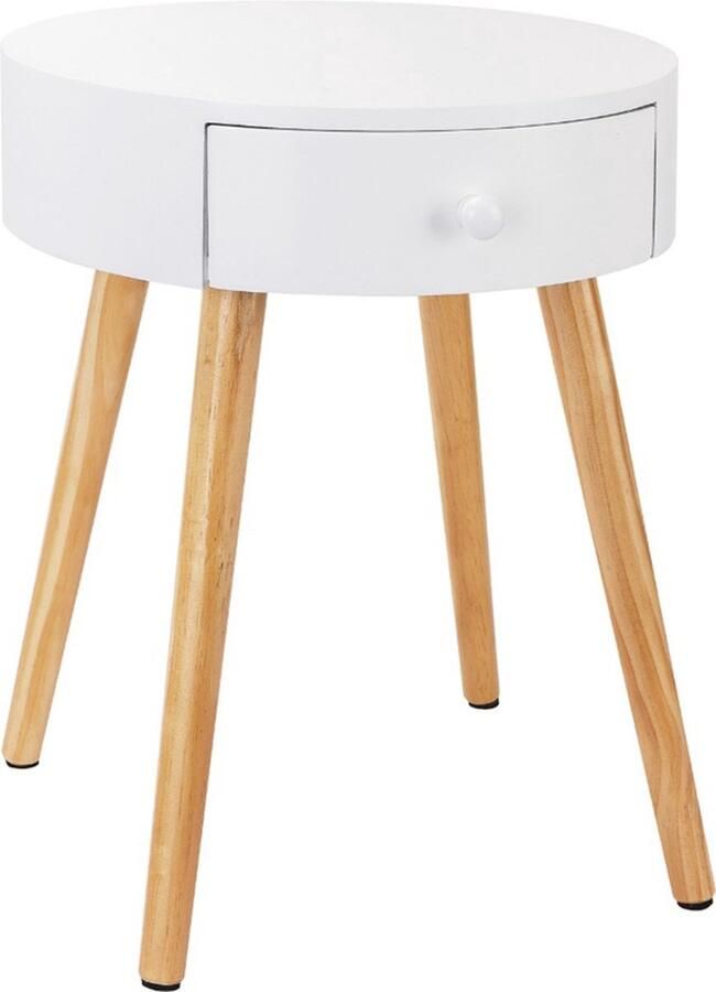 Ladekastje modern Nachtkastje Slaapkamer Bureau Kantoor Ladekast Hout Wit 38x38x48cm