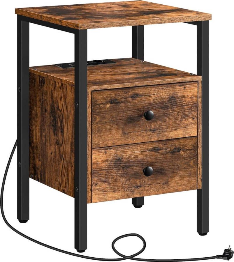 Goodivery Ladekastje ladekasten slaapkamer ladekastje bureau lade kastje ladenkastje op wieltjes 40x40x61cm Donkerbruin