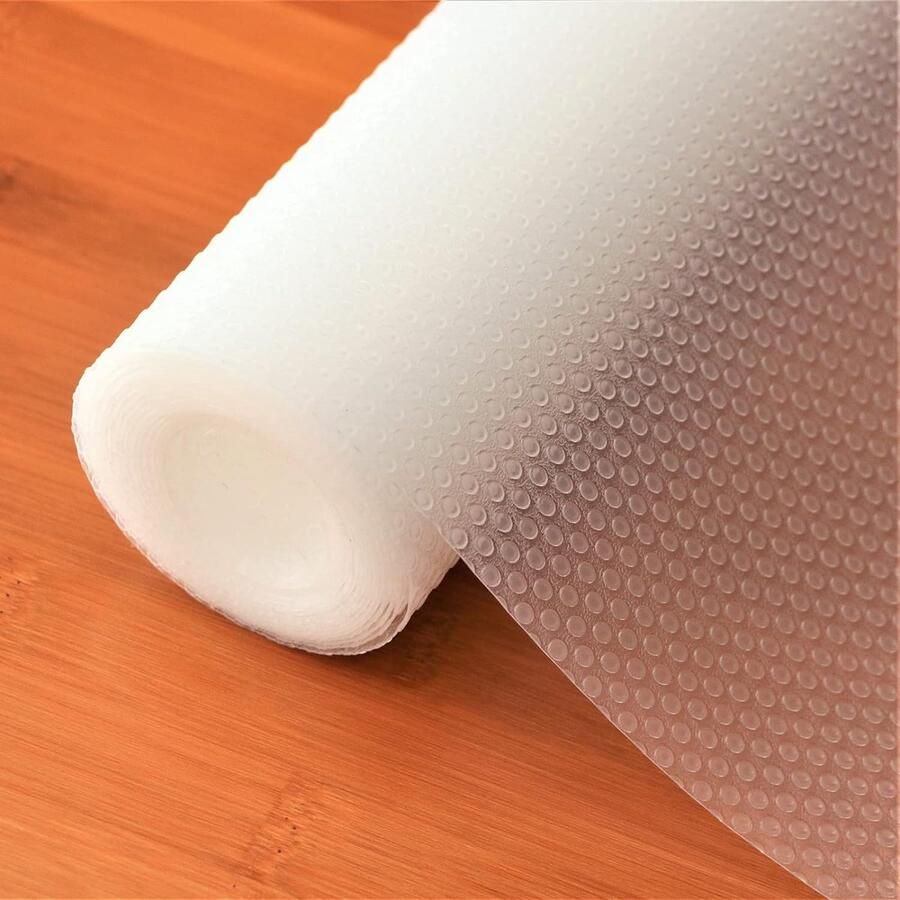 Lademat 44 5 cm x 300 cm Kastpapier Ladevoering Eva Waterdicht niet-klevend ondertapijt voor keukenkasten Plankkast (transparant punt)