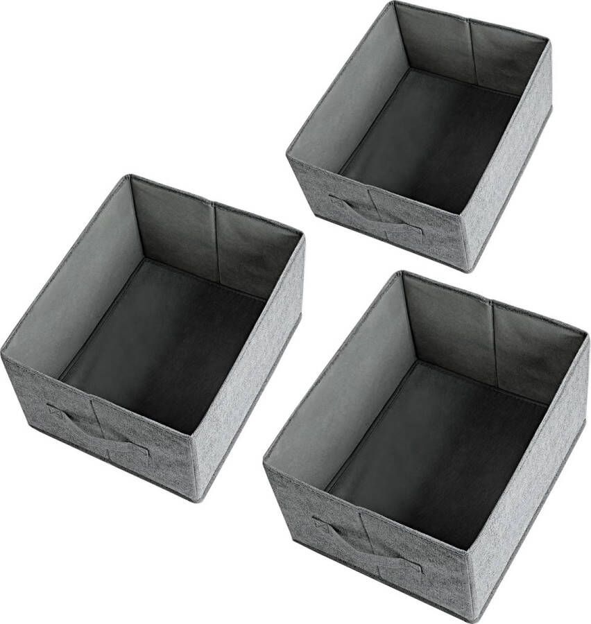 Ladeorganisatorsysteem Kledingkastorganizer 3 stuks Opvouwbare stof PE-hardboard Ondergoed Opbergdoos Kastorganizer voor sokken bh's stropdassen sjaals