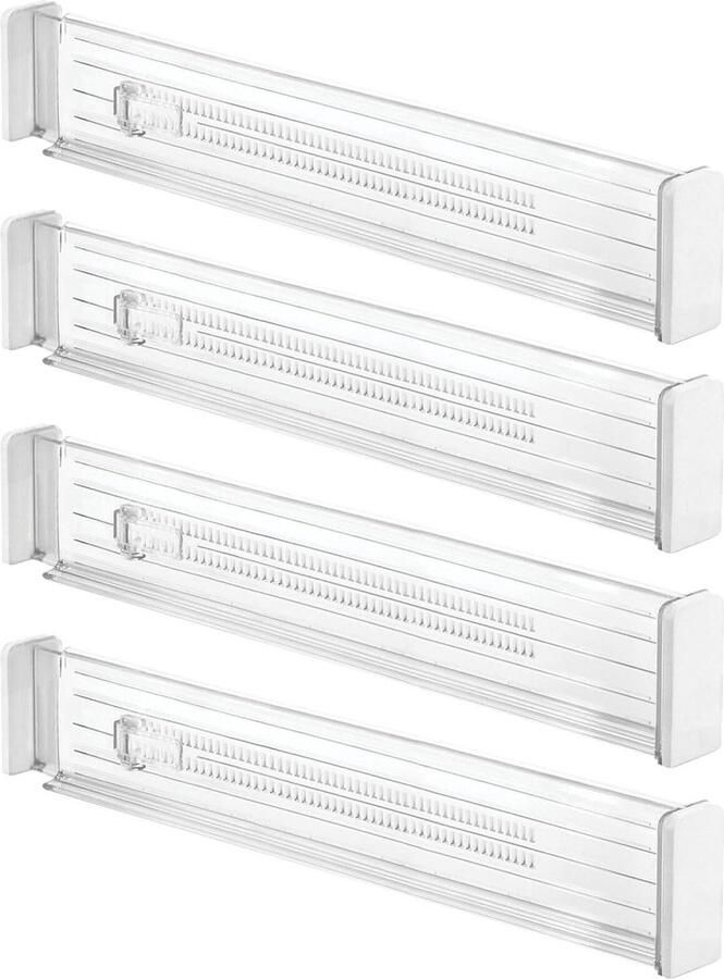 Ladeverdeler 2-delige set uitschuifbaar nuttig hoogwaardige kwaliteit keukenaccessoires doorzichtig