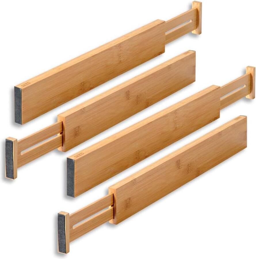 Ladeverdeler verstelbaar bruin 4 stuks flexibel en praktisch