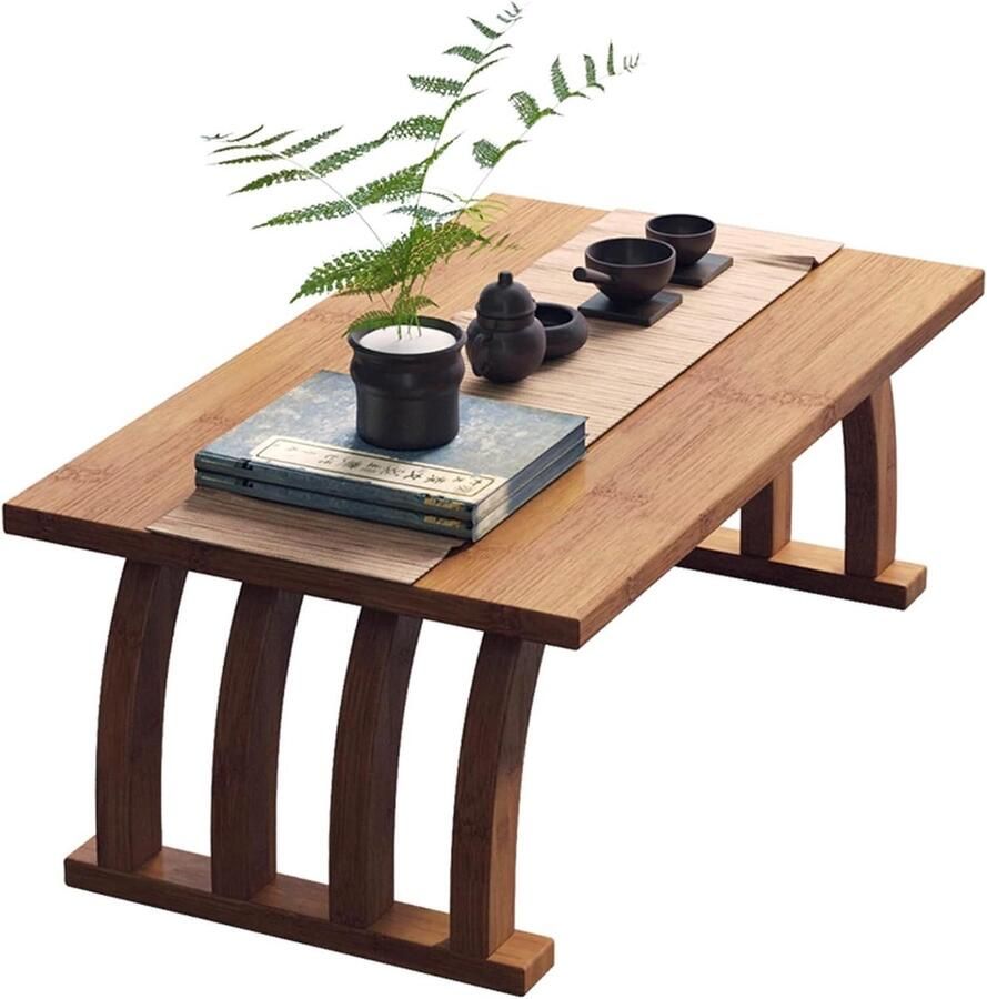 Lage Salontafel Japanse Stijl Beige 1 stuk 80x37x31cm