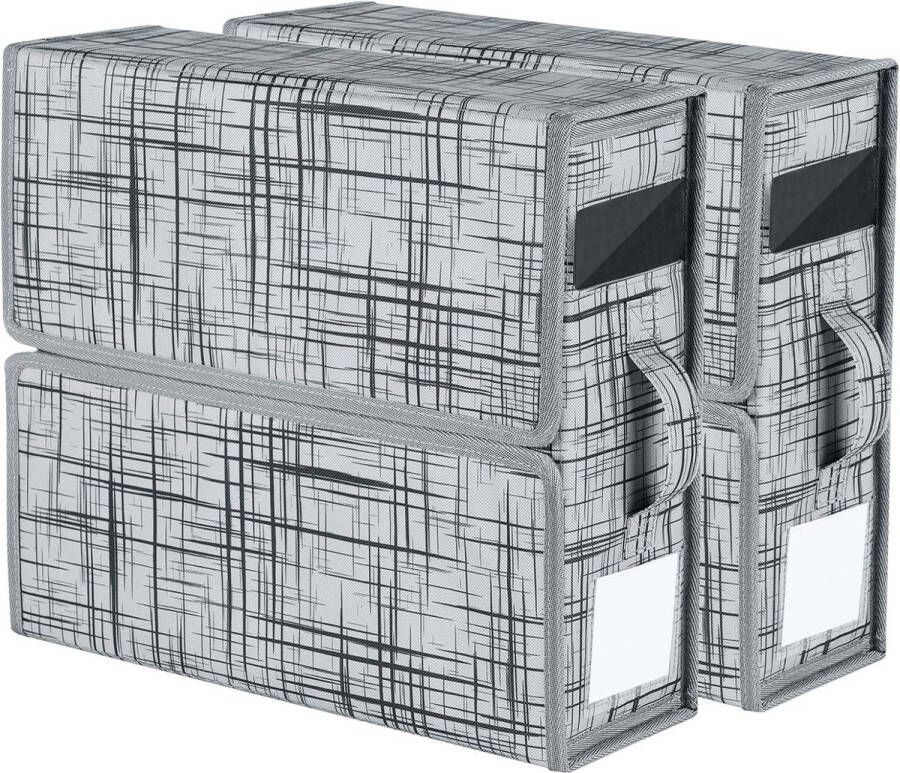 Lakenorganizer Opbergbakken voor kast 2 stuks Opvouwbare beddengoedopbergdoos Onderbedopbergorganizer Kan worden gebruikt in kledingkast in lades voor lakens en kleding