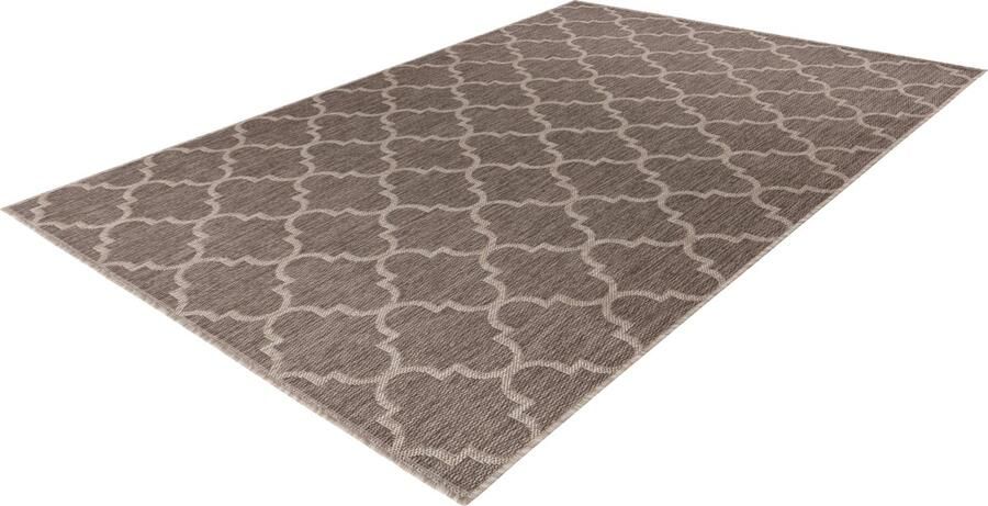Lalee Casa Vloerkleed Outdoor Buitengebruik Sisal look Flatwave tuin kleed Tapijt Karpet 200x290 cm- taupe
