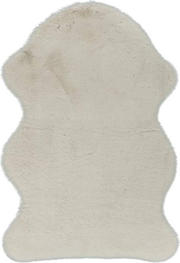 Lalee Cosy vloerkleed Superzacht Hoogpolig Anti-Slip Imitatievacht Fluffy Vacht 60x90cm ivoor gebroken wit