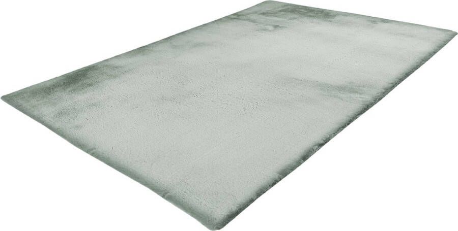 Lalee Heaven ronde Vloerkleed Tapijt – Karpet Hoogpolig Superzacht Fluffy Shiny- Silk look- rabbit- ROND 160x160 cm licht groen