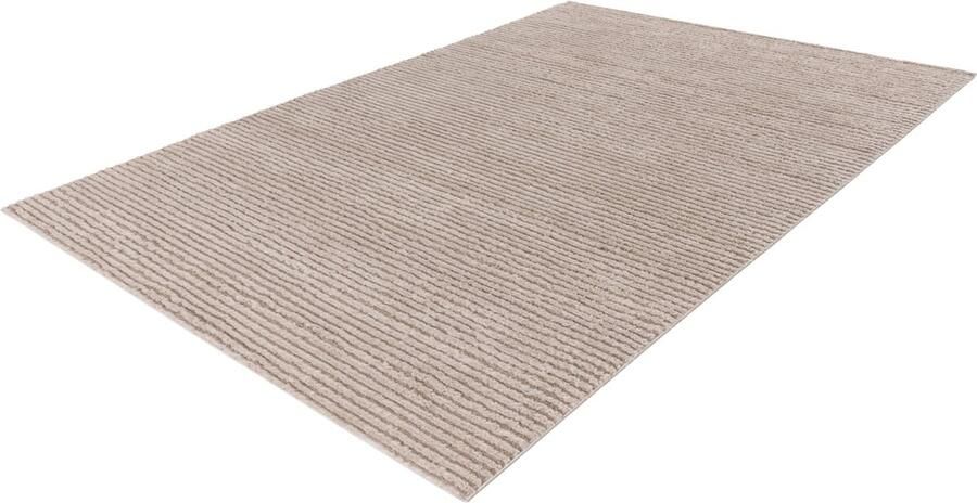 Lalee Lotus vloerkleed geometrisch tapijt bohemienstijl scandinavisch karpet hoog laag polig 200x290 cm beige