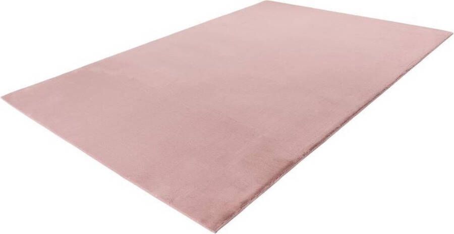 Lalee Paradise Superzacht Hoogpolig effen Vloerkleed – Fluffy Tapijt – Karpet 200x290 cm pastel pink roze