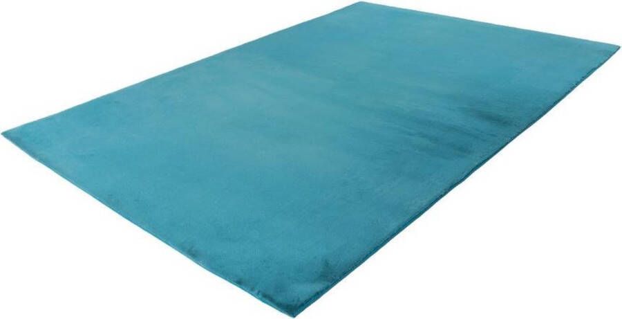 Lalee Paradise Superzacht Hoogpolig Vloerkleed – Fluffy Tapijt – Karpet 160x230 blauw petrol