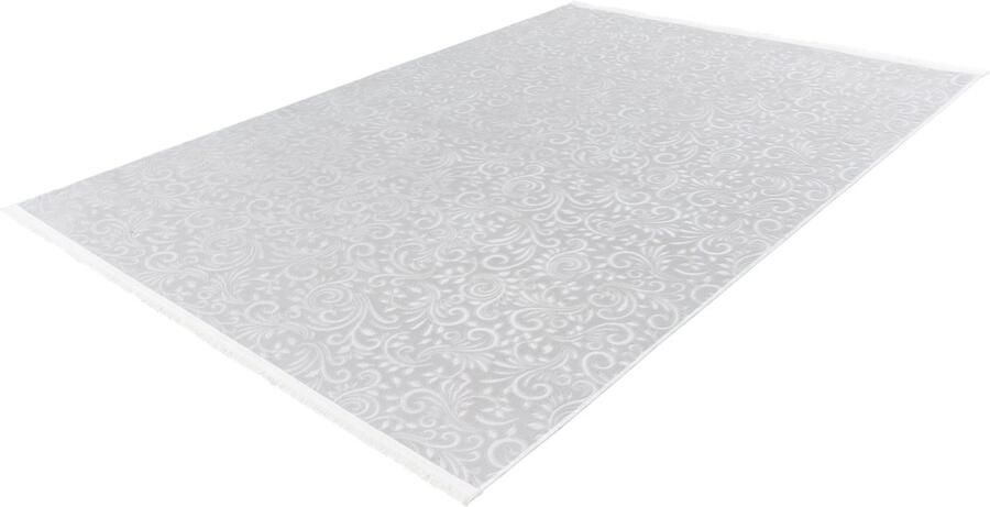 Lalee Peri Vloerkleed barok patroon Tapijt – Karpet Super zacht 3D Effect -Anti slip rug- Wasmachine proof 160x220 cm beige