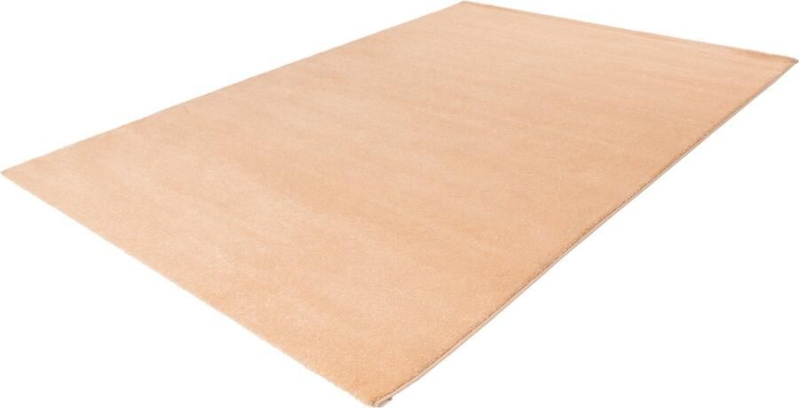 Lalee Softtouch- Berber Vloerkleed- Effen- hoogpolig- uni- shaggy- velvet 200x290 cm perzik beige