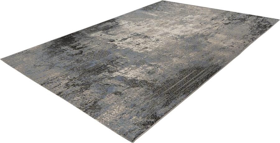 Lalee Summer Vloerkleed Outdoor indoor- Buitengebruik Flatwave tuin -sunset kleed strand Tapijt rotsen Karpet 160x230 cm- multi grijs silver