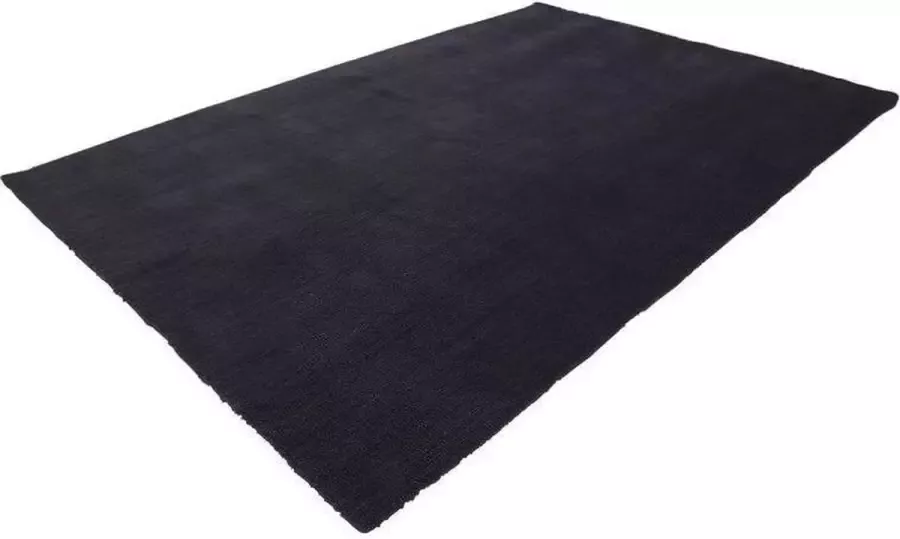 Lalee Velutto Hoogpolig- zacht- glimmend- velvet- effen- karpet- shaggy- 120x170 cm grafiet antraciet