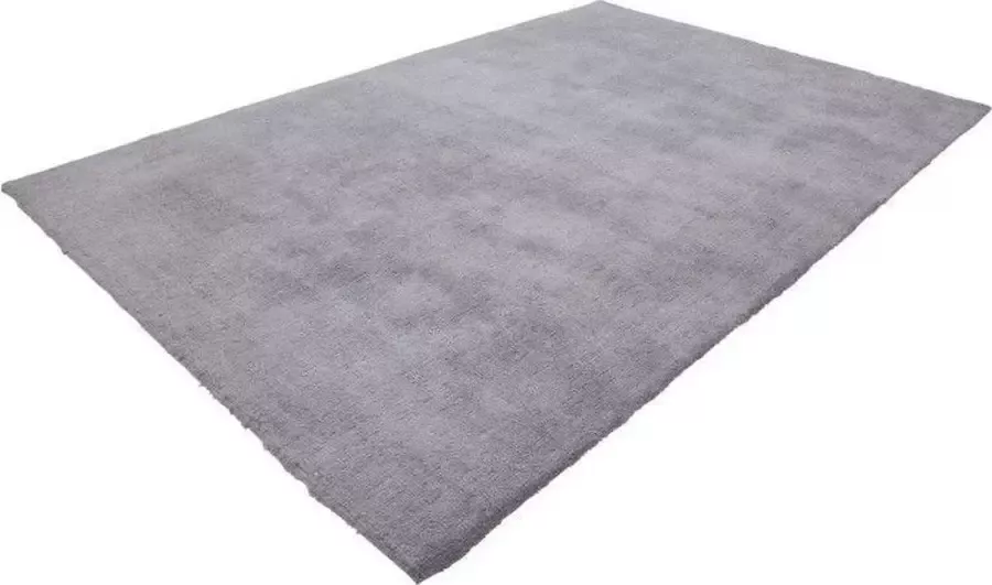 Lalee Velutto Hoogpolig- zacht- glimmend- velvet- effen- karpet- shaggy- 160x230 cm zilver